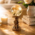 Abundance, Confidence & Motivation — Citrine Crystal Sphere for Solar Plexus, Manifestation Altar, Office & Prosperity Décor