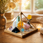 Abundance, Love & Communication Crystal Grid — Premium Manifestation Altar