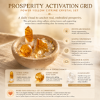 Prosperity, Abundance & Career Motivation — Brazilian Golden Citrine Crystal Grid Set for Business Intentions, Office, Desk & Altar Décor