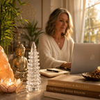 Clarity, Focus & Career Motivation — Clear Quartz Wenchang Pagoda Tower for Students, Exam Preparation, Office & Study Desk Décor
