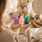Joy & Inner-Child Connection Crystal Unicorn Statue — Amethyst, Rose Quartz or Green Fluorite for Positive Energy, Altar Décor & Meaningful Gifts