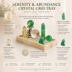 Abundance & Energy Cleansing Crystal Bowl — Premium Multi-Crystal Manifestation Altar