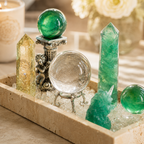 Abundance & Energy Cleansing Crystal Bowl — Premium Multi-Crystal Manifestation Altar