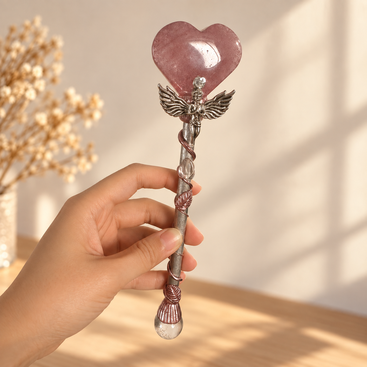 Handcrafted Fairy Crystal Magic Wand – A Perfect Gift for Her or Kids