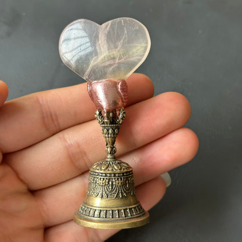 Handcrafted Crystal Bell for Meditation, Energy Cleansing & Ritual