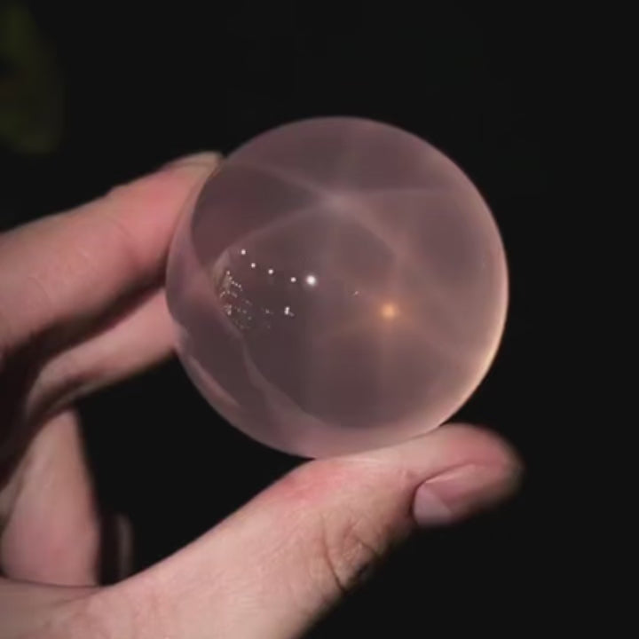 Self-Love, Compassion & Romantic Intentions — Madagascar Rose Quartz Sphere