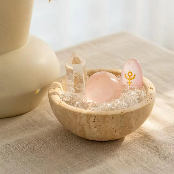 Self-Love, Compassion & Sacred Feminine Intentions — Rose Quartz Goddess Grid Set